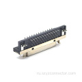Гнездовой разъем SCSI 1,27 мм, DIP 90°, 50P
